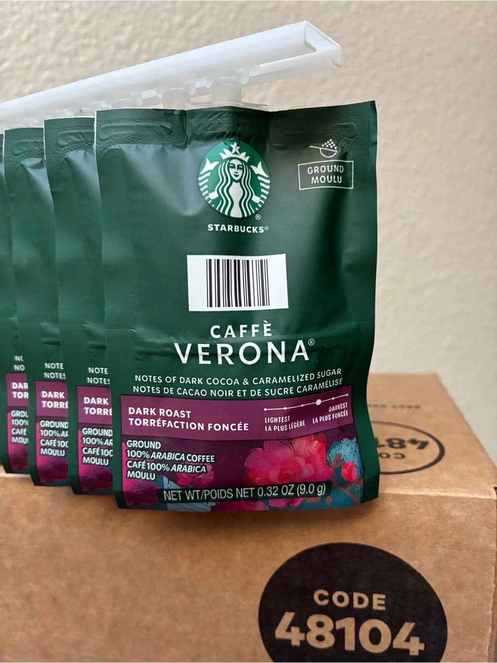 New Starbucks Caffè Verona Single-Serve Coffee Packets for Flavia, 95 count
